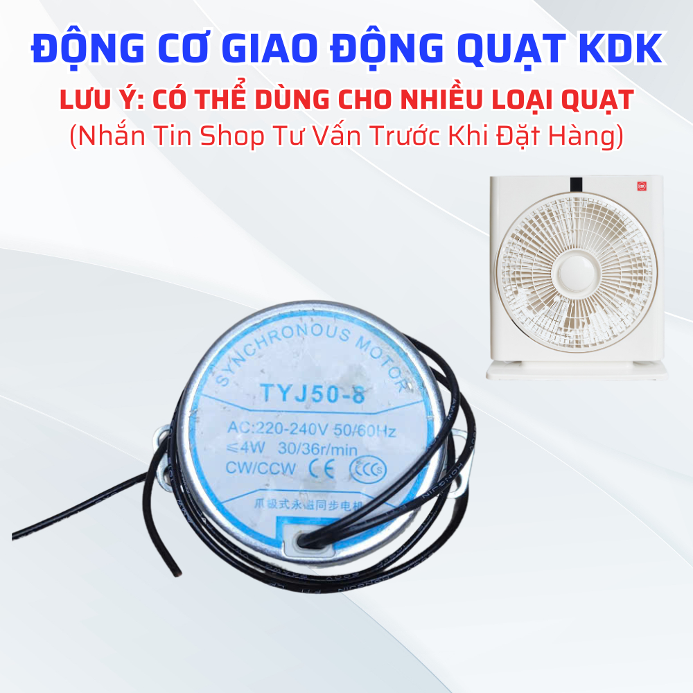 [Áp Dụng Đa Dạng Model] Động Cơ Giao Động Tương Thích Quạt KDK, Mô Tơ Đảo Quạt Dành Cho Quạt KDK