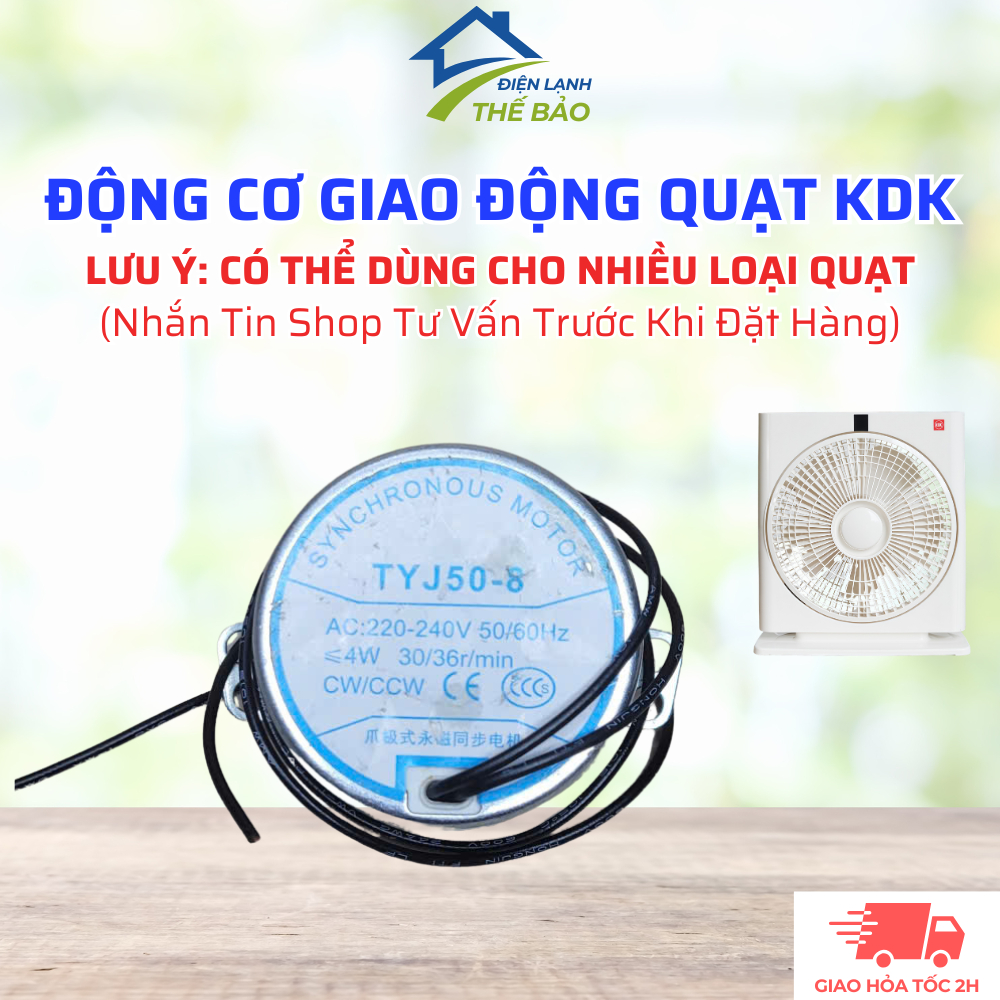 Motor Động Cơ Giao Động Tương Thích Quạt KDK, Mô Tơ Đảo Quạt Tương Thích Quạt KDK Phù Hợp Đa Dạng Mo