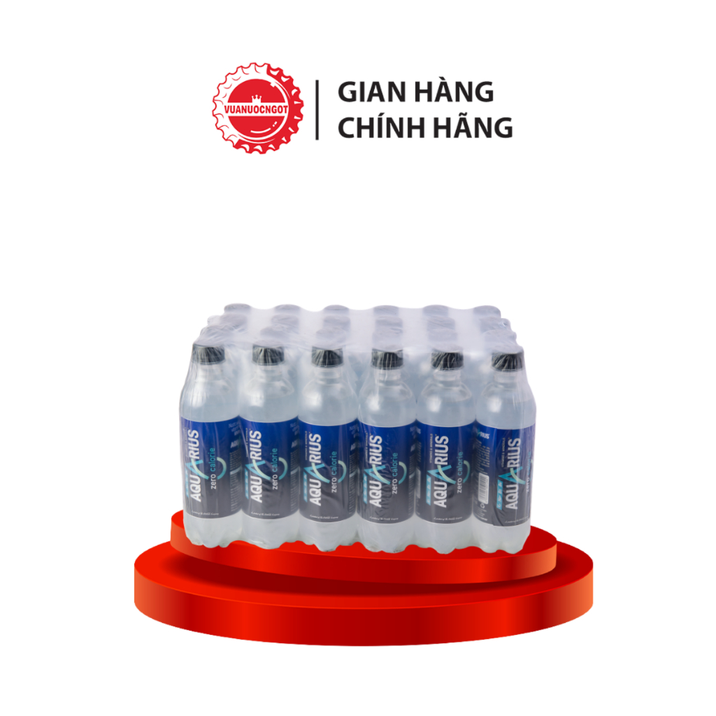 Lốc 24 Chai Nước Điện Giải Bù Khoáng Không Đường Aquarius Zero 390ml/Chai Sale 5.5 Coca-Cola_SP