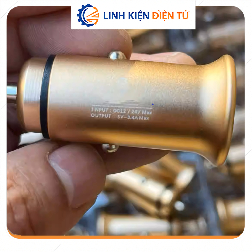[Linh Kiện Điện Tử][G138] Tẩu Sạc Oto DC 12V/24V Ra 5V 3.4A
