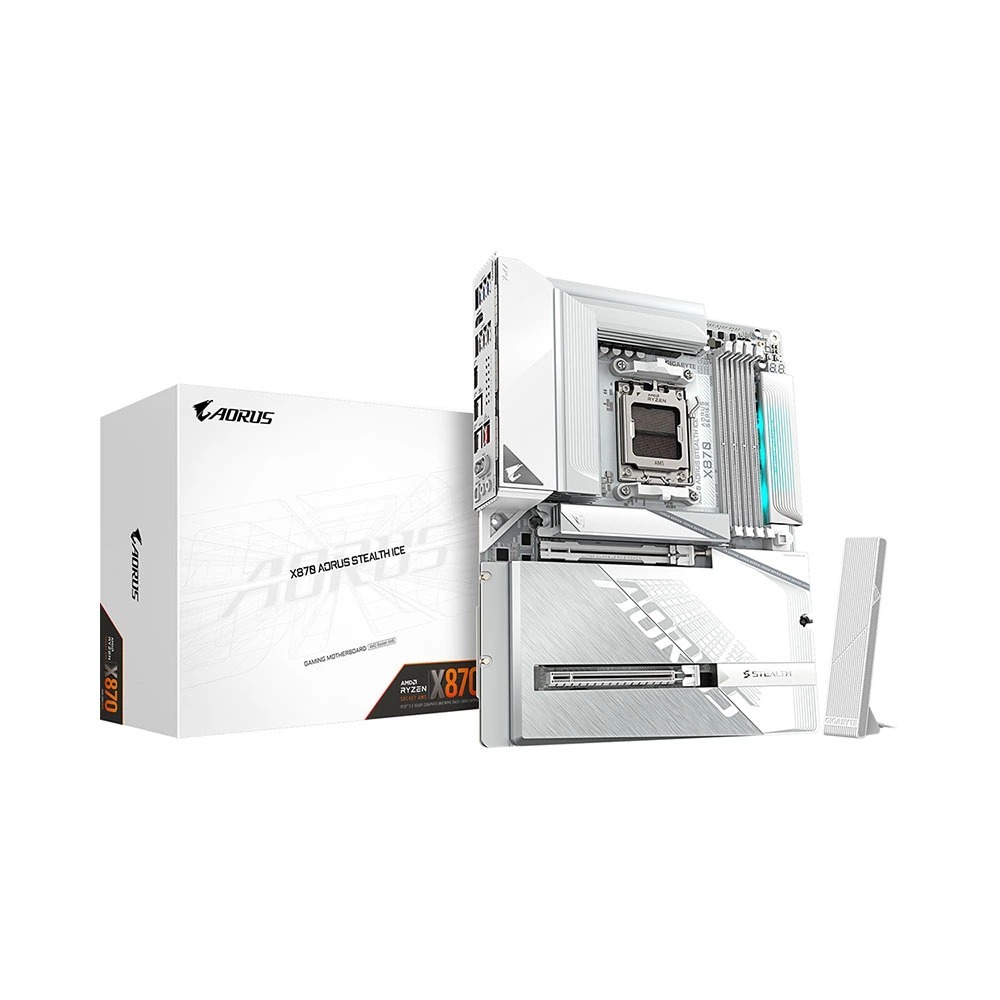 Mainboard Gigabyte X870 AORUS STEALTH ICE  new chính hãng 36T