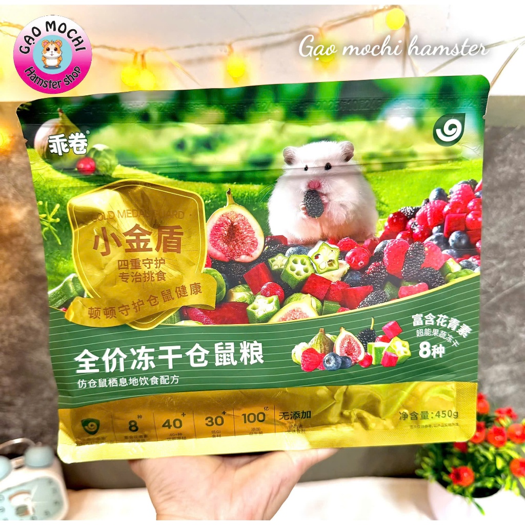 [GJGJO TRÁI CÂY] Thức ăn trộn Gjgjo trái cây rau củ cho hamster