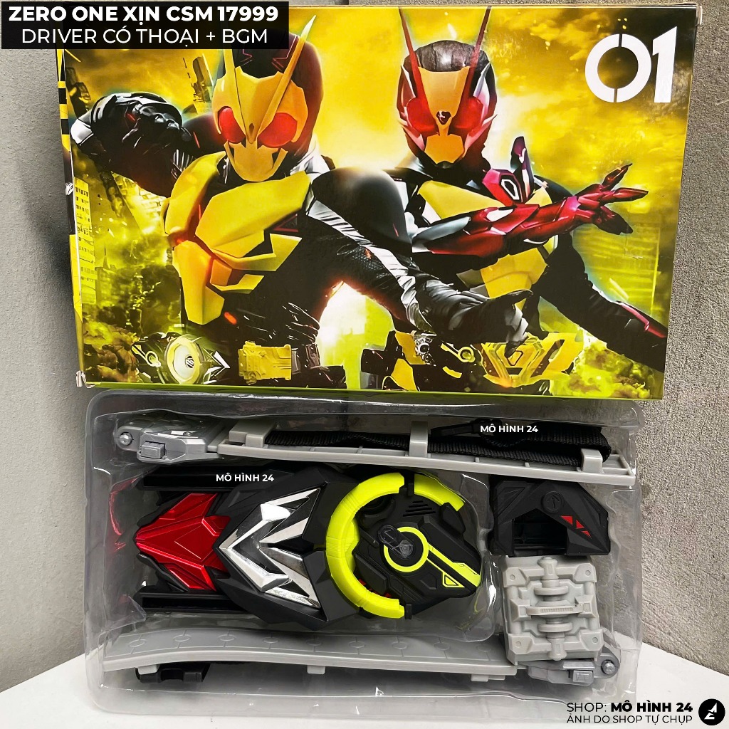 Driver Mô hình đồ chơi Thắt Lưng Kamen Rider Zero one xịn CSM 01 Đai biến hình csm bgm có thoại keys