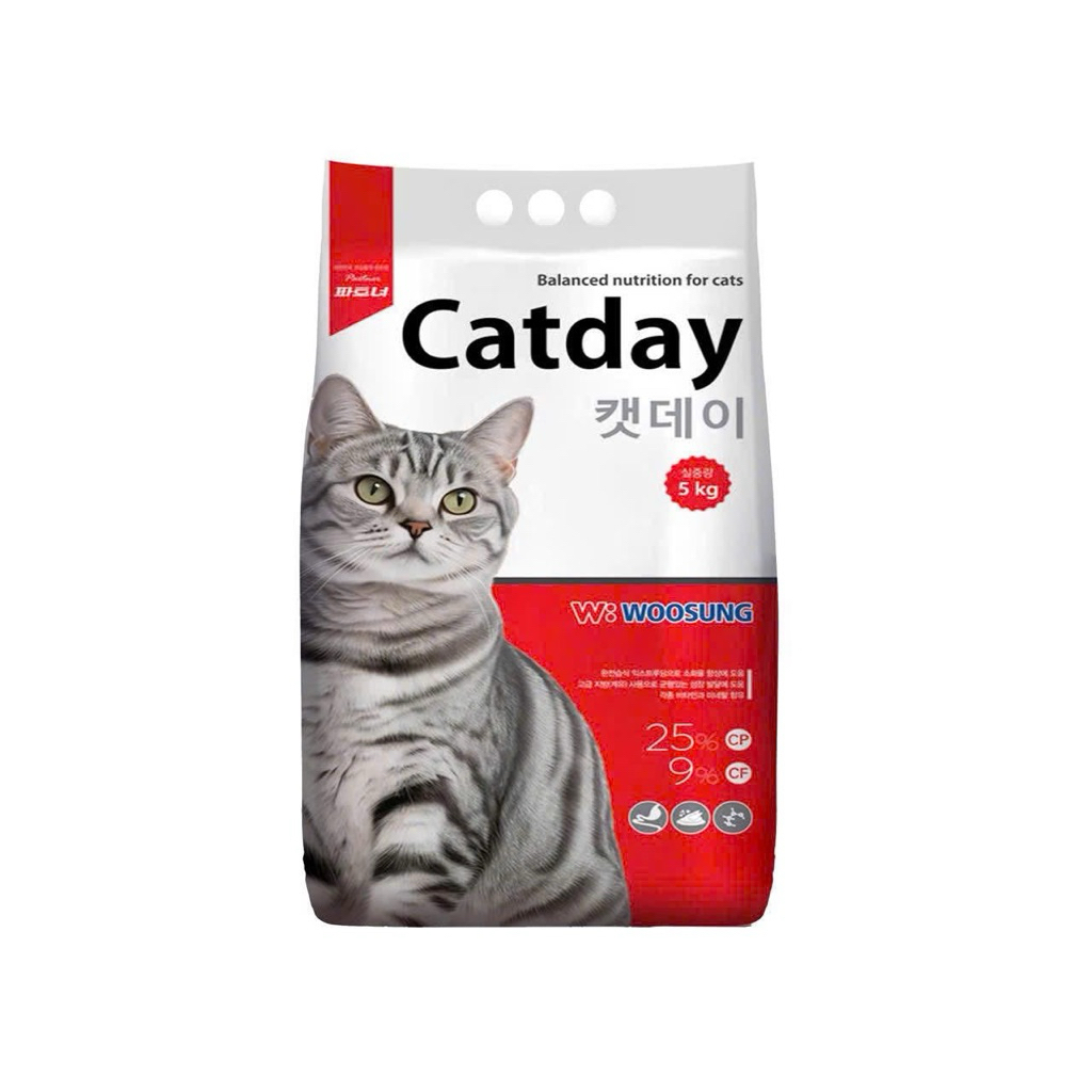 Thức ăn cho mèo CATDAY 5KG – Hạt khô cho mèo mọi lứa tuổi, lông mượt, dễ ăn