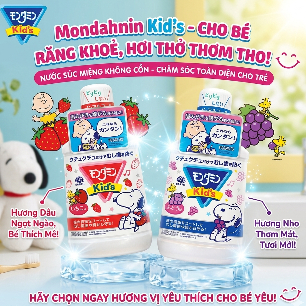 Nước súc miệng Lion KIDs  [ DATE MỚI ]