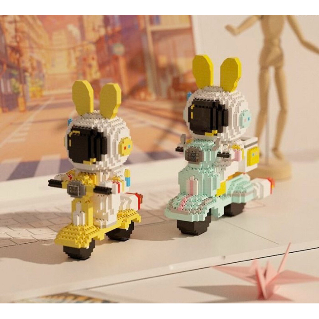 Đồ chơi lắp ráp mô hình khối xây dựng Phi hành gia siêu ngầu/Spaceman/Bunny Spaceman