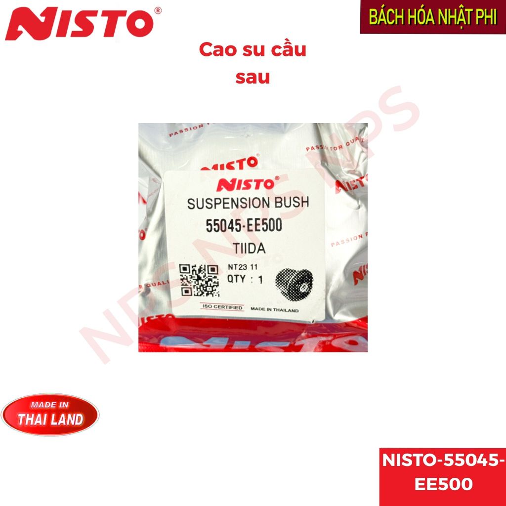 Cao su cầu sau Nissan Livina / Nissan Tiida 02-13+ (Nisto Thái)