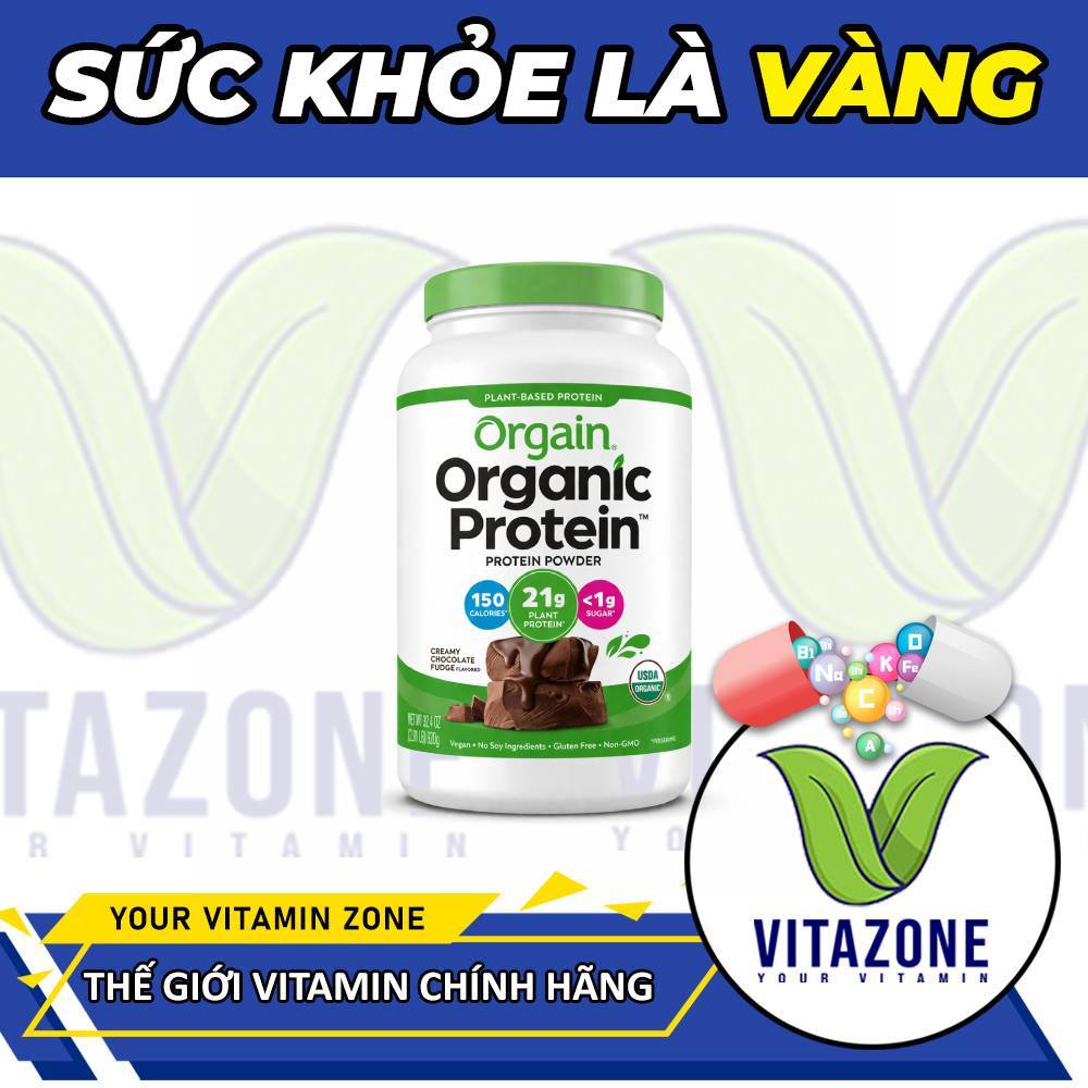 Orgain Organic Protein Powder - Protein Thực Vật Cho Người Ăn Chay