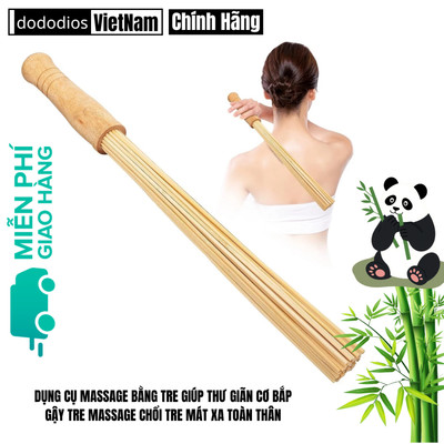 Chổi Tre Mát Xa Massage, Chổi Tre Đấm Lưng, Cây Gãi Lưng Bằng Gỗ, Dụng Cụ Đấm Lưng, Chổi Tre Massage Bằng Tre