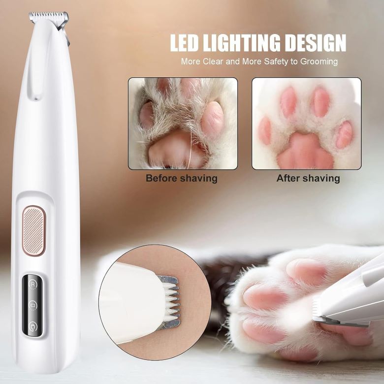 Tông đơ cạo lông bàn chân, lông mặt chó Mèo phiên bản cao cấp tiêu chuẩn F5 (mẫu mới) - Hara Pet sto