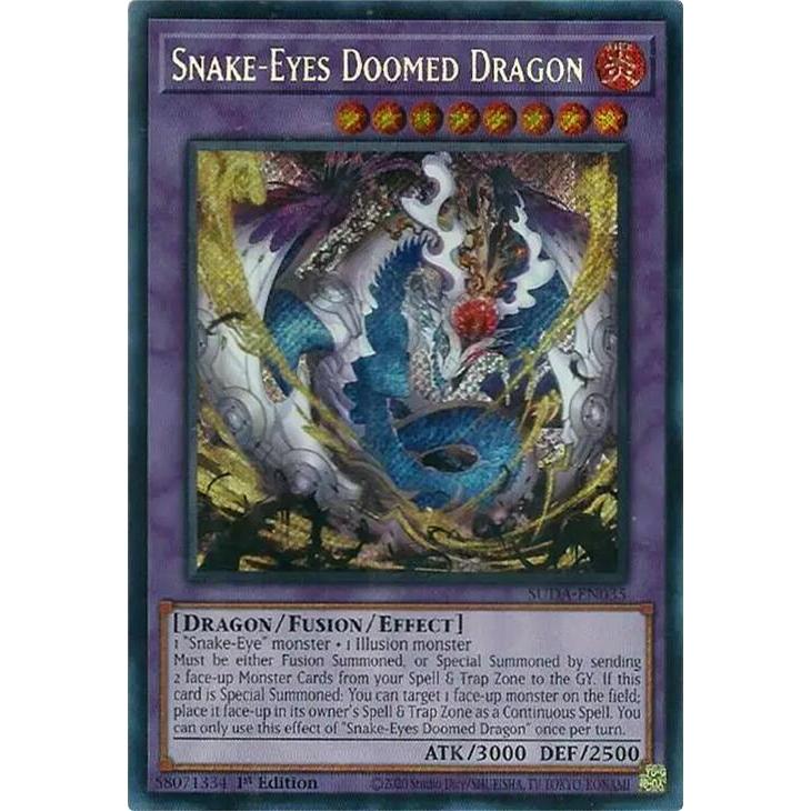 (PhUyên) Thẻ bài TCG-UK Snake-Eyes Doomed Dragon