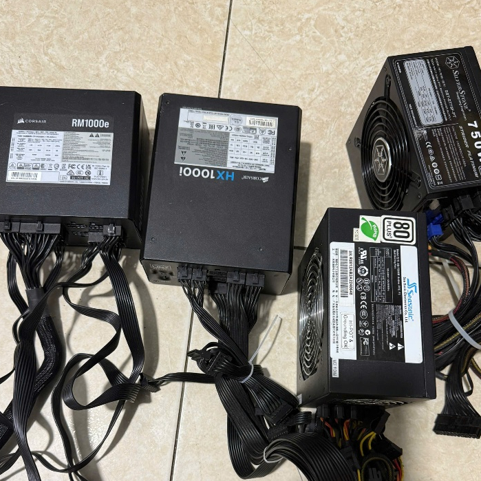 PSU ATX.Nguồn  Máy Tính Cũ .Nguồn PC Corsair HX1000i, RM1000e  .Silverstone 750w,seasonic 700w hàng 