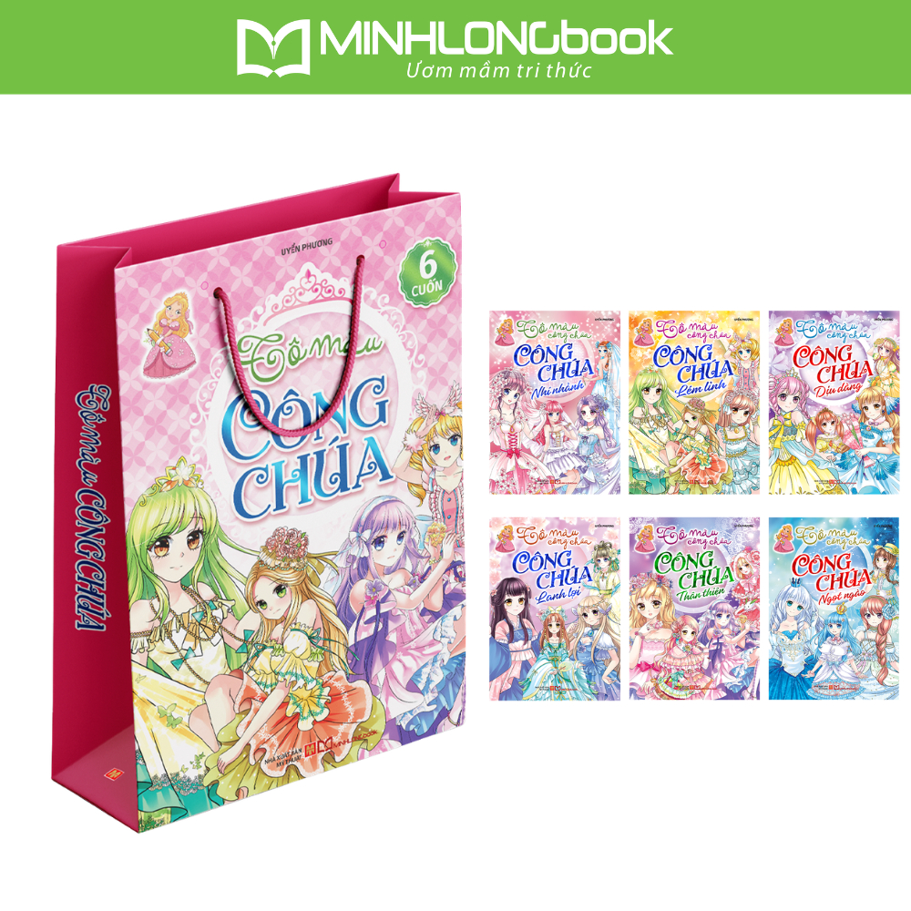 Sách: Combo Tô Màu Công Chúa (Túi 6 Cuốn)