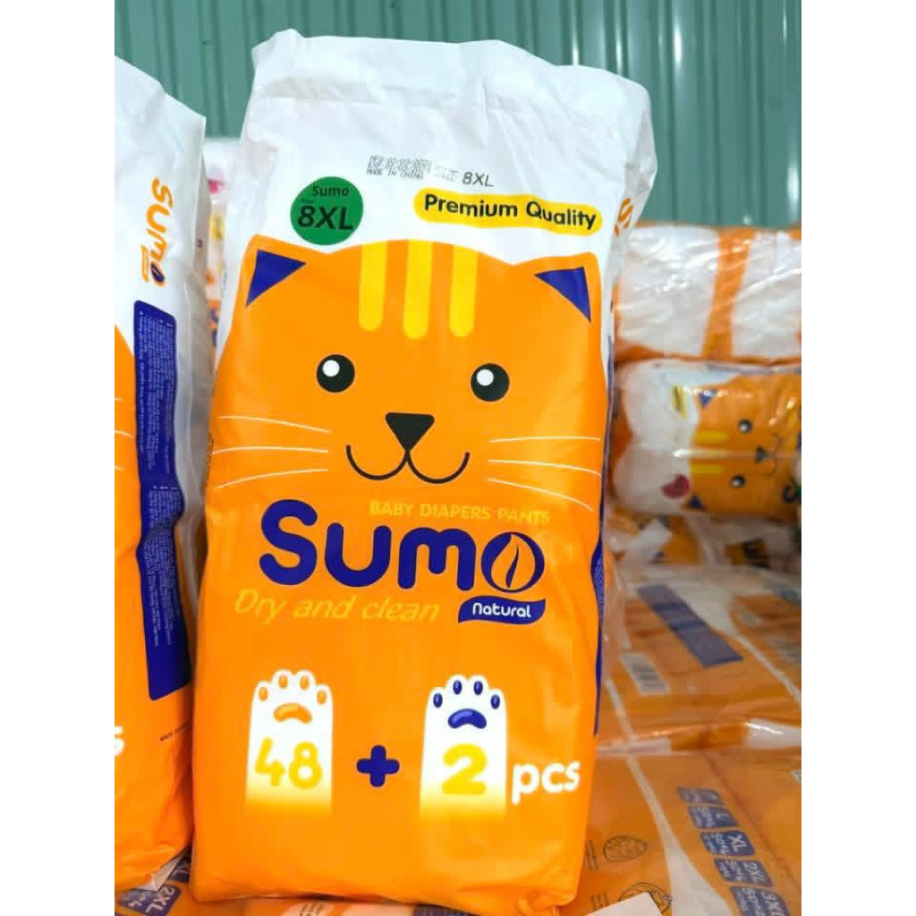 Bỉm tả quần  SUMO 100 miếng cao cấp form to size 7XL,8XL