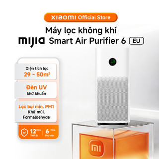 Xiaomi Máy lọc không khí thông minh Mijia Smart Air Purifier 6 EU | UV khử khuẩn | 29 - 50m² - BH 1 năm chính hãng