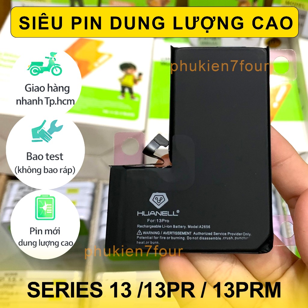 Pin dung lượng cao tương thích 13 /13PRO /13PRO MAX - pin trâu ít hao tổn