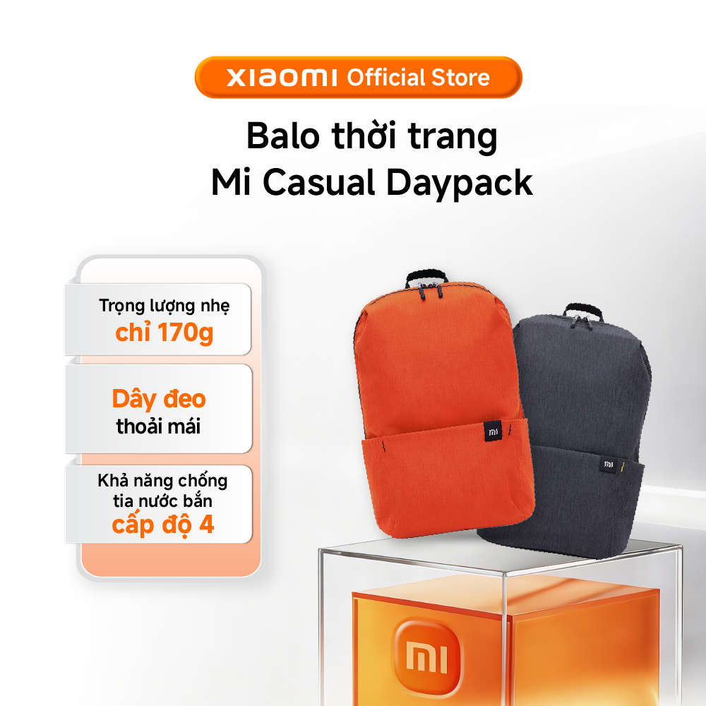 Xiaomi Balo thời trang Mi Casual Daypack | Trọng lượng nhẹ 170g | - Hàng chính hãng