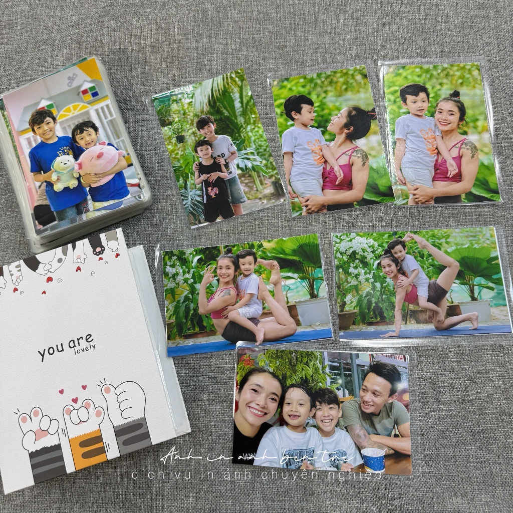[NHẬN ĐƠN TỪ 20 ẢNH] 10 ẢNH ÉP NHỰA 10X15CM IN 100 ẢNH TẶNG ALBUM