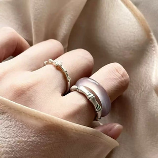 💍 NHẪN MÃ NÃO TRẮNG BẠCH NGUYỆT QUANG – TINH KHÔI, THANH LỊCH & PHONG THỦY 🤍Phù Hợp cho Mệnh kim - Mệnh Thuỷ