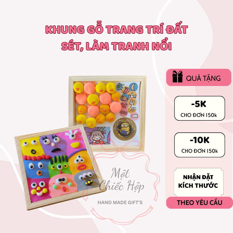 KHUNG GỖ NỔI LÀM TRANH MOSAIC  , LÀM TRANH ĐẤT SÉT SÁNG TẠO