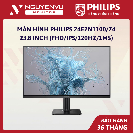 [Full Vat] Màn Hình Philips 24E2N1100 23.8 inch | 27E2N1100 27 inch (FHD/IPS/120Hz/1ms) - Bảo Hành 3