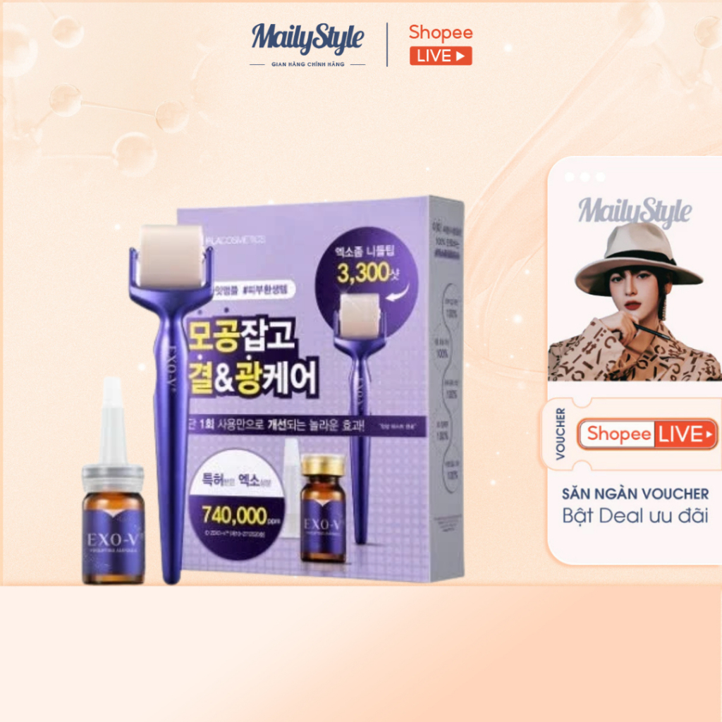M68_ (SET NHỎ GỒM 1 LỌ SERUM+ 1 THANH LĂN)  EXO-V ID Placosmetics EXO-V Prolifting 1 week