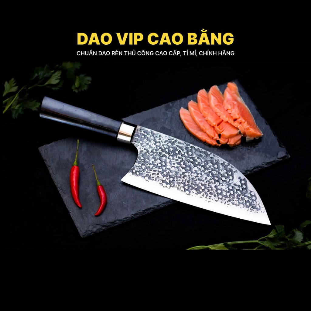 Dao pha luông DAO VIP CAO BẰNG DPLM thái chặt gà vịt 20cm