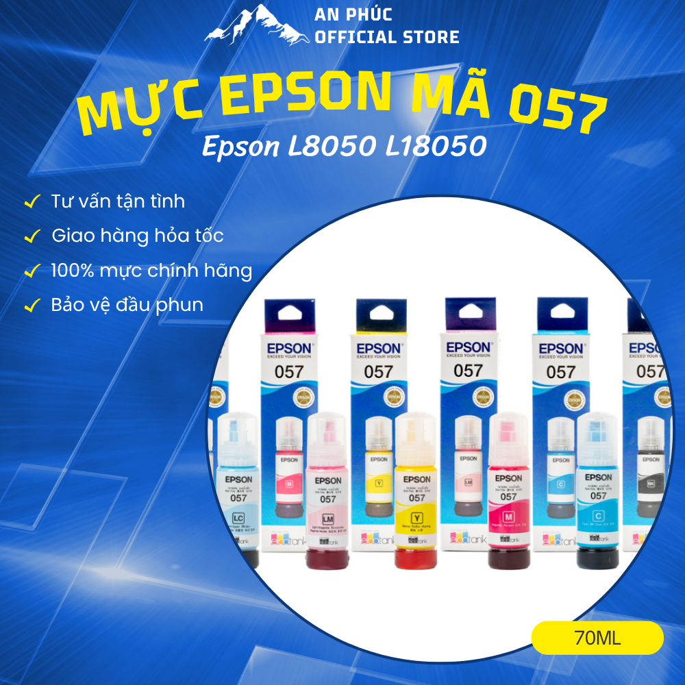 Mực Epson 057 mực chính hãng dành cho máy in Epson L8050 và L18050