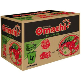 ( Thùng 24 ly ) Mì Ly Omachi tôm CÀNG chua cay 66gr