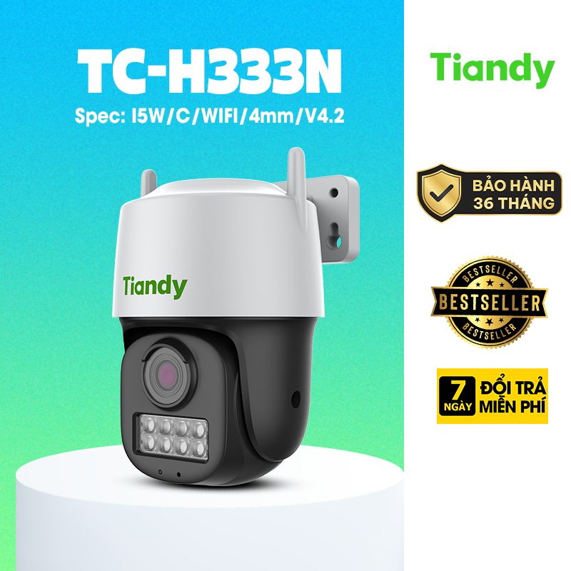Camera Tiandy TC-H333N 3MP Quay Quét Ngoài Trời Chính hãng