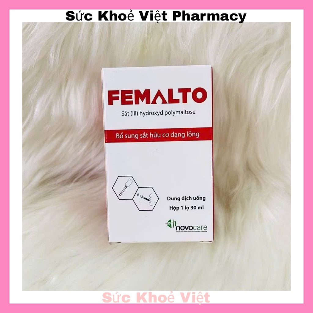 Sắt hữu cơ Novocare Femalto cho bé không gây táo bón, hàm lượng cao, bổ sung sắt cho người thiếu máu