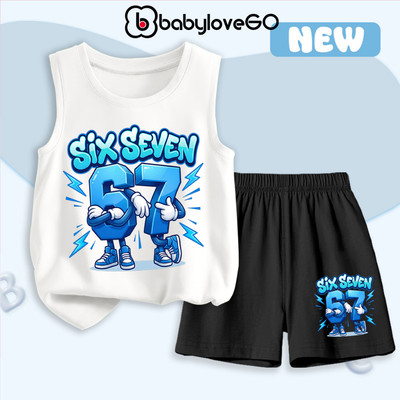Đồ bộ bé trai BabyloveGO quần áo SIX SEVEN cho bé chất thun cotton mềm mịn thoáng mát