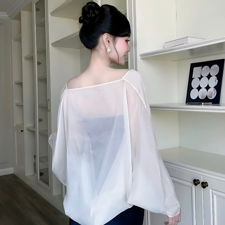 Áo Choàng Voan Cánh Dơi Chất Liệu Tơ Óng Mỏng, Phụ Kiện Phối Đồ Đi Biển | BigBuy360 - bigbuy360.vn