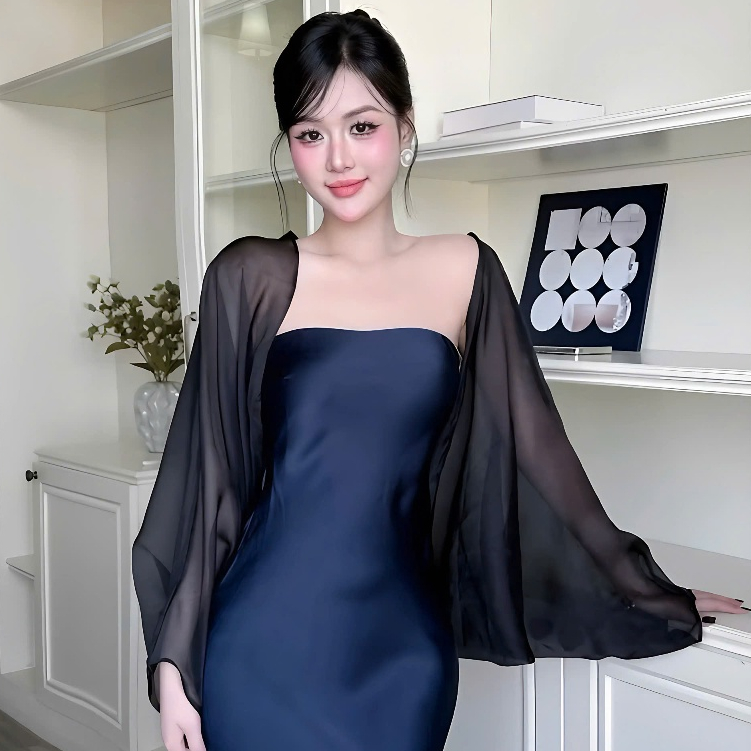 Áo Choàng Voan Cánh Dơi Chất Liệu Tơ Óng Mỏng, Phụ Kiện Phối Đồ Đi Biển | BigBuy360 - bigbuy360.vn