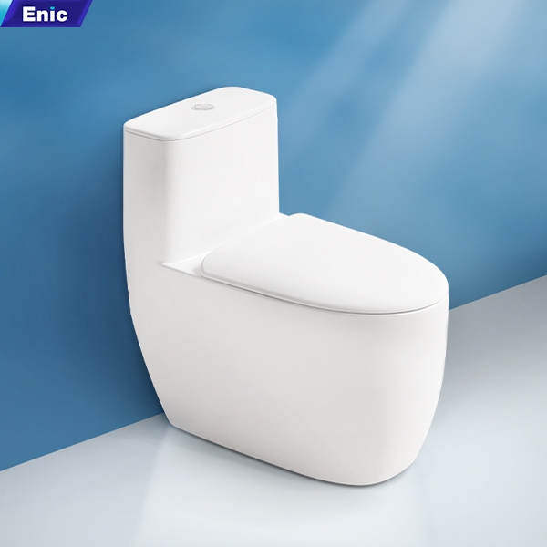 Bồn Cầu Enic C04/C08/C02 dáng bo tròn, chất liệu sứ cao cấp, phủ men nano bạc kháng khuẩn