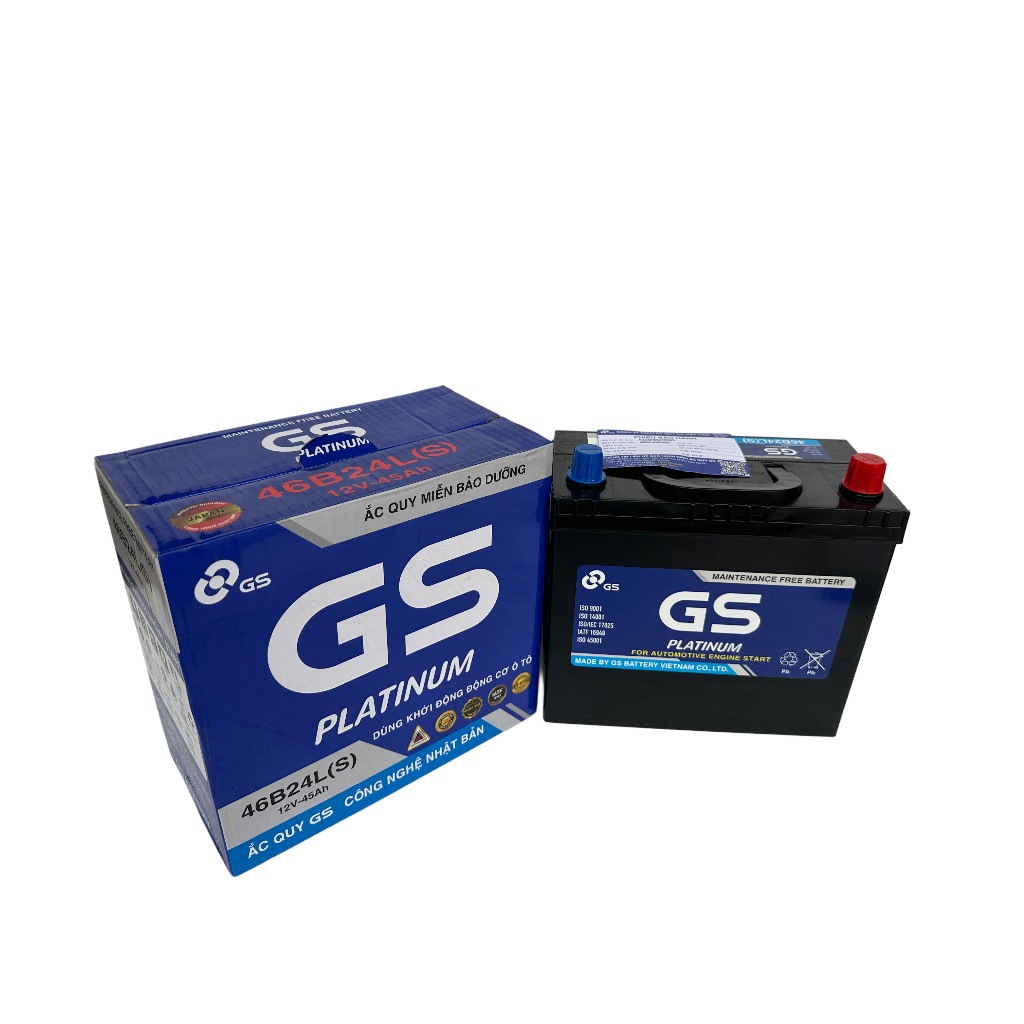 BÌNH ẮC QUY GS 46B24L 12V 45AH