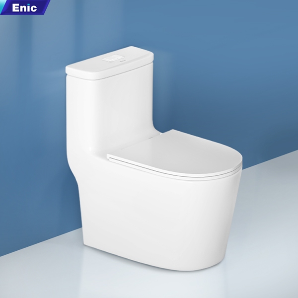 Bồn cầu một khối Enic N09 chất liệu sứ cao cấp,cấu trúc bền chắc,thiết kế công thái học, chống bám b