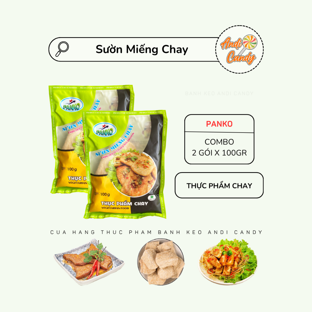 Combo 2 Gói Thực Phẩm Chay Sườn Miếng Panko 100gr