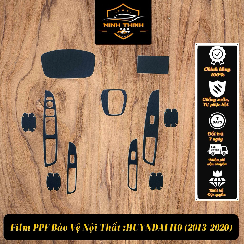 Huyndai I10 (2013-2020) : Film PPF TPU chống xước,tự phục hồi,che mờ vết xước cũ hiệu quả