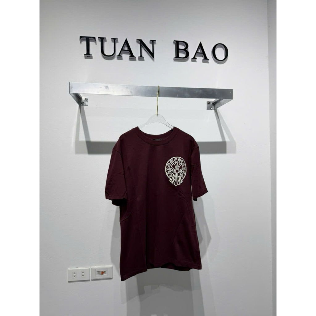 ⚡️[High Quality] T-Shirt Chome Phối đỏ Trắng  Mix Rách Hoạ tiết Hàng QCCC Loại 1