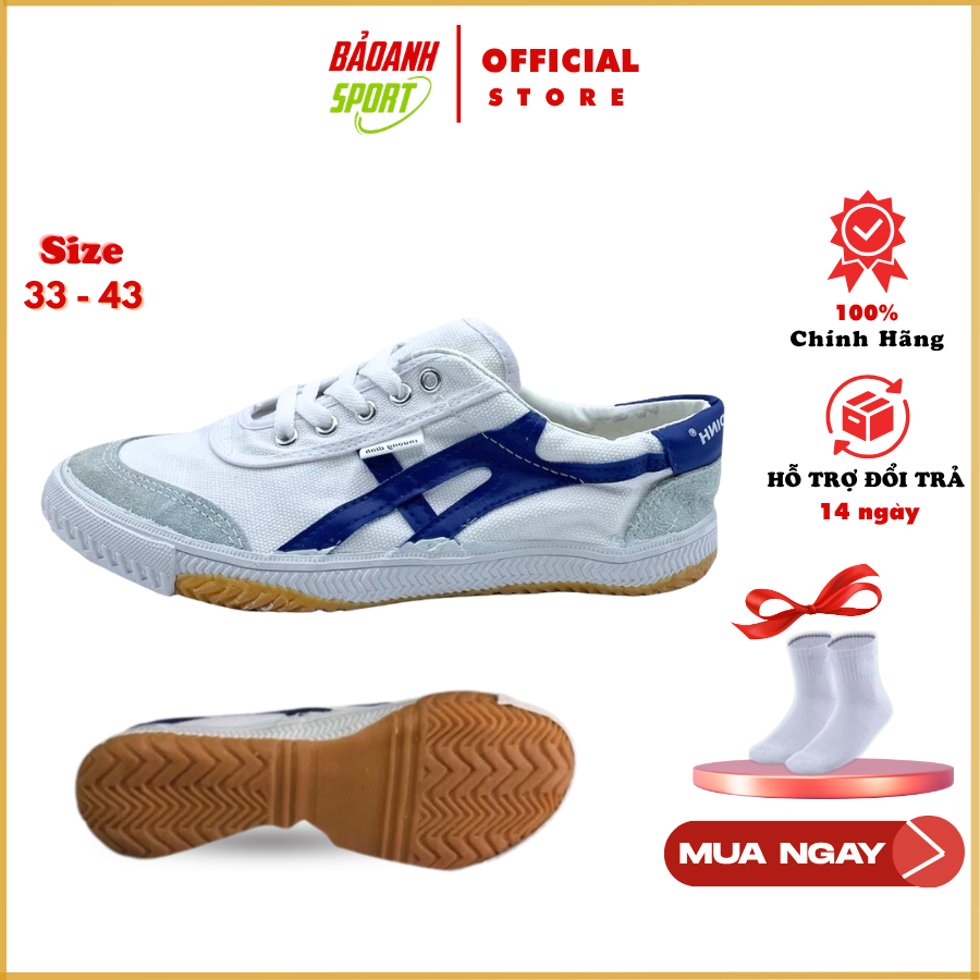 Giày Bata Asean Thượng Đình, Giày Thể Thao, Giày Chạy Bộ Tập Thể Dục Đá Bóng Chất Liệu Vải Canvas Ôm
