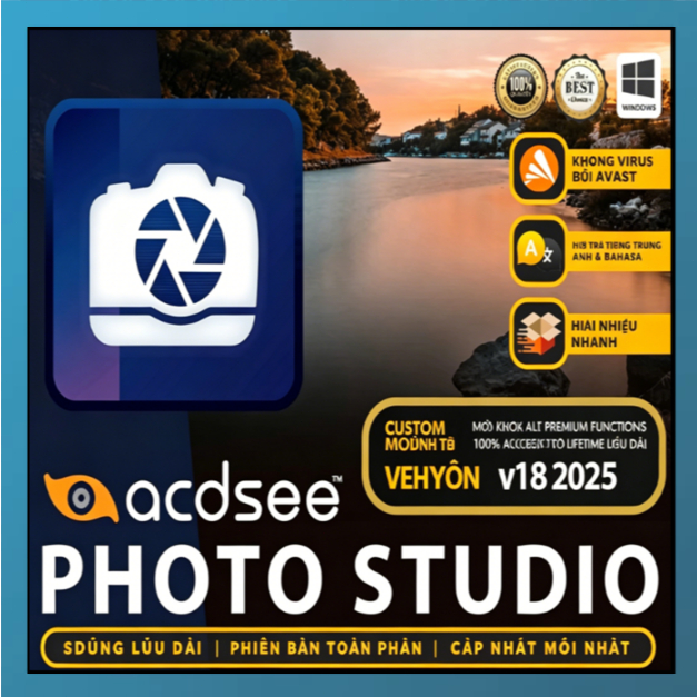 🔥MỚI🔥Acdsee Photo Studio v19 2026 | Quản lý Tài sản Số, Trình Chỉnh Sửa Ảnh Raw với Lớp | 𝐖𝐢𝐧𝐝𝐨𝐰𝐬 | 
