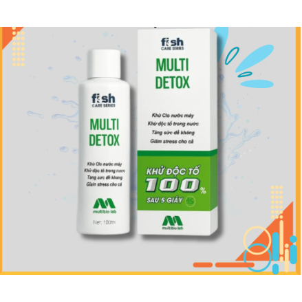 MULTI DETOX – KHỬ CLO NƯỚC, ỔN ĐỊNH MÔI TRƯỜNG HỒ CÁ