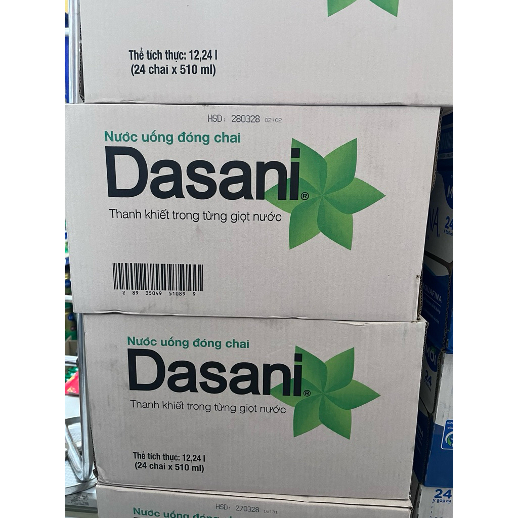 HOẢ TỐC - 2 thùng nước DASANI 500ml