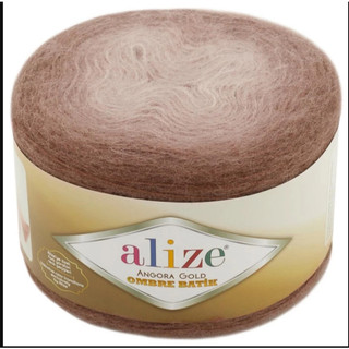 (Len sợi đan móc) Alize angora gold ombre batik -150g/cuộn