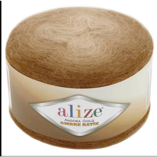 (Len sợi đan móc) Alize angora gold ombre batik -150g/cuộn