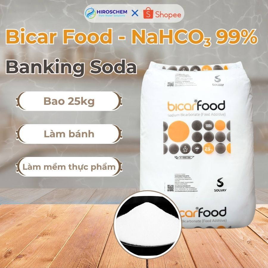 BICAR FOOD - Baking Soda chuyên dụng dành cho thực phẩm - NaHCO3 99% - Muối nở dùng cho thực phẩm