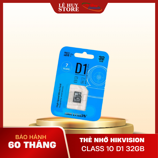 Thẻ nhớ HIKVISION  Class 10 D1 32GB / 64GB / 128GB - Hàng Chính Hãng