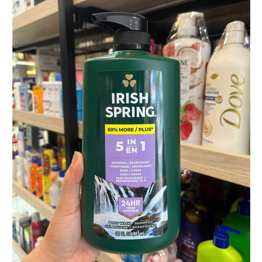 Sữa tắm Irish Spring 5in1 887ml