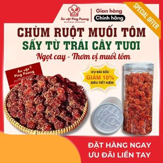 Chùm Ruột Muối Tôm Ngào Ớt Hạt Nhào Đường Đặc Sản - Vị Chua Cay, Mặn Ngọt Truyền Thống